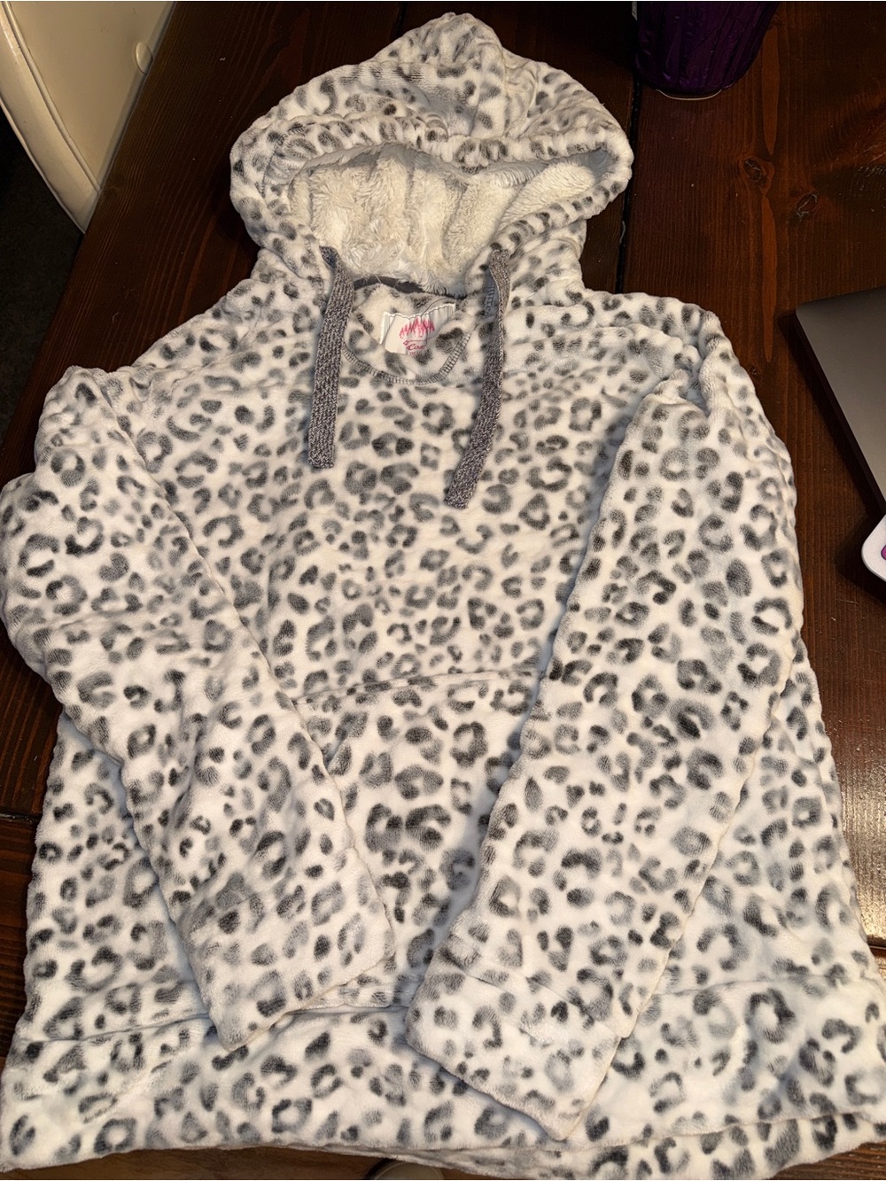 Member’s Mark Plush Animal Print Pullover Hoodie